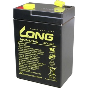 Long Aкумулаторна батерия Long WP 4.5 - 6, 6V 4.5Ah, 70x47x102 мм (WP4.5-6)