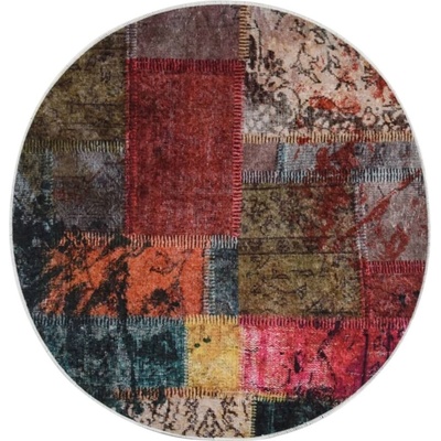 Килим, миещ се, пачуърк, ? 120 см, пъстър, противоплъзгащ