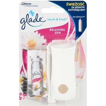 GLADE ONE TOUCH STROJČEK RELAXING ZEN 1 KS +NÁPLŇ 2 x 10 ml