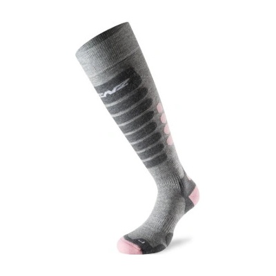 Lenz ponožky skiing 3.0 světle šedá/růžová