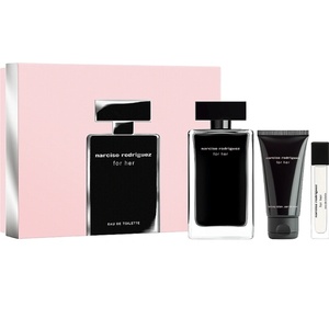 Narciso Rodriguez For Her подаръчен комплект за жени Размер EDT 100 ml + 50 ml лосион за тяло + EDT 10 ml