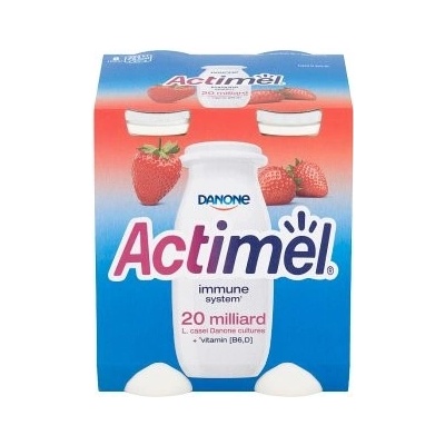 Danone Actimel jahoda 4 x 100 g