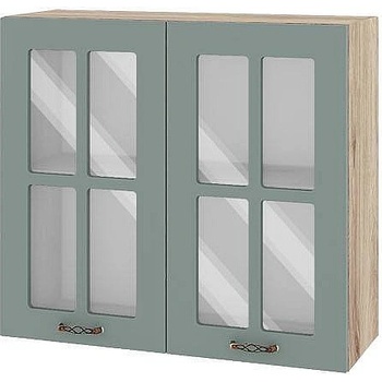 ИРИМ Горен кухненски шкаф Сити АРФ-Олив мат-11-104 80 см