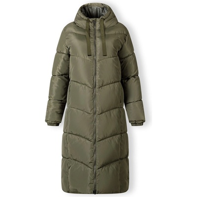 Minoti Яке Minoti Women long quilted winter jacket with contrast zip khaki - Khaki