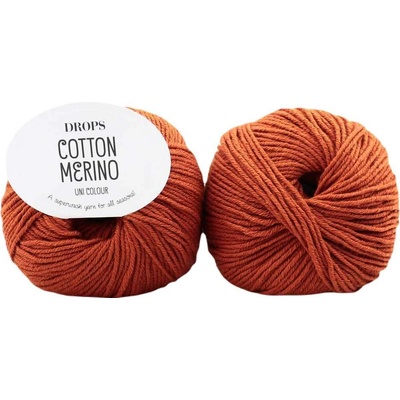 Drops Cotton Merino 25 skořicová