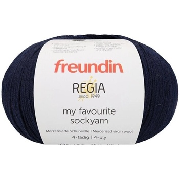 Freundin x Regia My Favourite Sockyarn 9807142-00050 Midnight Плетива прежда (9807142-00050)