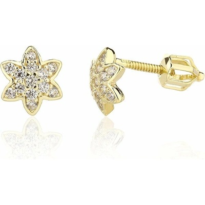 DIANTE Zlaté náušnice hvězda 31511202 (Au 585/1000, 1,38 g)