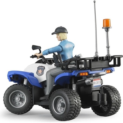 Bruder modrá čtyřkolka policie s figurkou