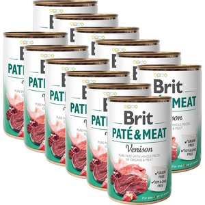 Brit Консерва Brit Paté & Meat Venison 12 x 400 г