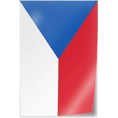 CZECHMANIA Samolepka vlajka 02 - na svislé lepení
