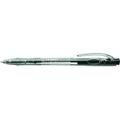 STABILO Химикалка, 0, 38 мм, с бутон, STABILO "Liner 308", черна 308F1046 (308F1046)