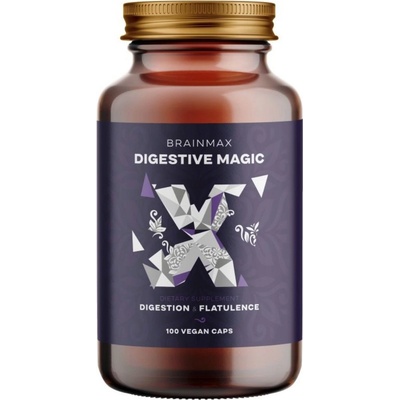 BrainMax Digestive Magic, Trávicí Enzymy 100 kapslí