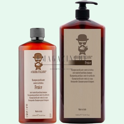 Barba Italiana #Barba Italiana Почистващ шампоан против пърхот за мъже 250/1000 мл. Fenice Anti-dandruff purifing shampoo (0318186*)