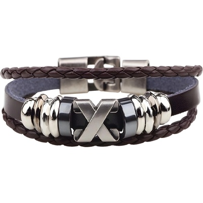 HARAHU Мъжки Гривна World - Тип - Черен / 23см KP34327 (WO-34327)