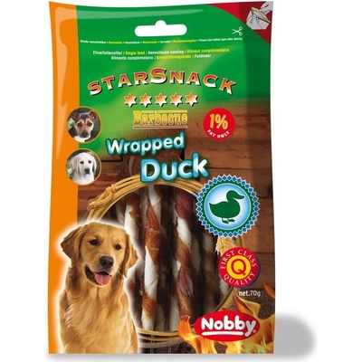 Nobby StarSnack BBQ Wrapped Duck bůvolí tyčinka s kačicou 70 g