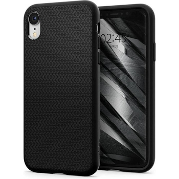 Spigen Противоударен Силиконов Калъф за iPhone XR, SPIGEN Liquid Air Case, Черен (064CS24872)