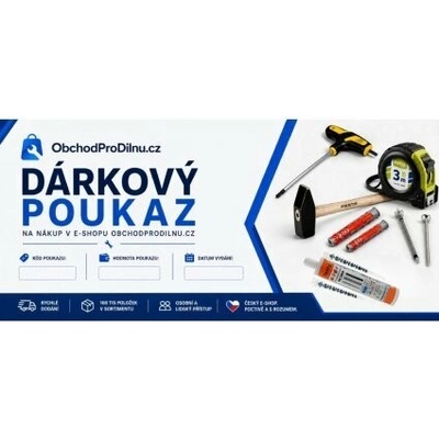 Dárkový poukaz na nákup v hodnotě 500 Kč, balení 1 ks