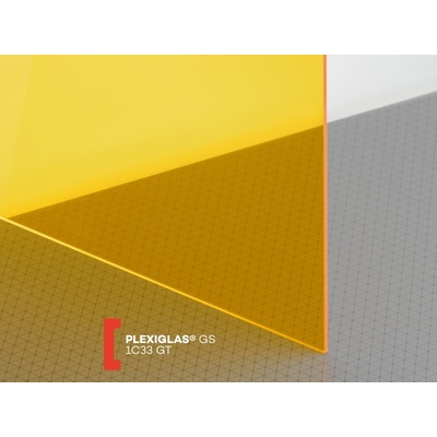 Röhm Plexiglas GS 3 mm 1C33 propustnost 63% 2030 x 3050 mm žluté 1 ks