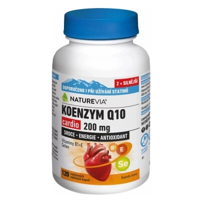 NatureVia Koenzym Q10 cardio 200mg 120 kapsúl