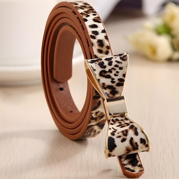 HARAHU Дамски колан панделка - Бял / Кафяв kp4344 (4344)