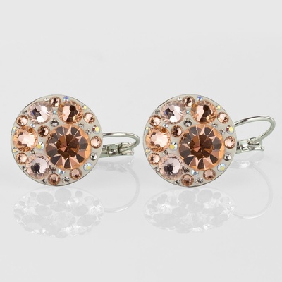 Spark oranžové se Swarovski Elements Ballena KCG1122SS29LP Light Peach