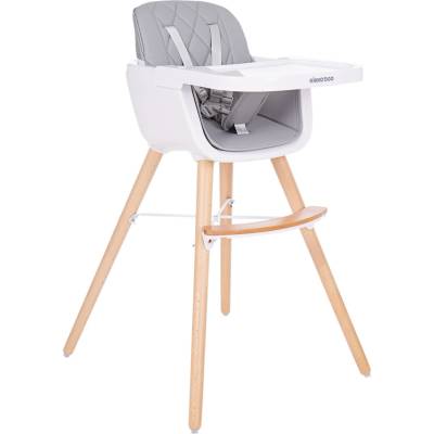 KikkaBoo Стол за хранене 2в1 Woody Grey (31004010082)