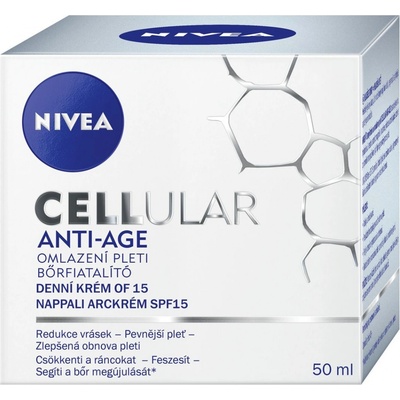 Nivea Vypĺňajúci denný krém SPF 15 Cellular Anti-Age Anti Age Daily Cream 50 ml