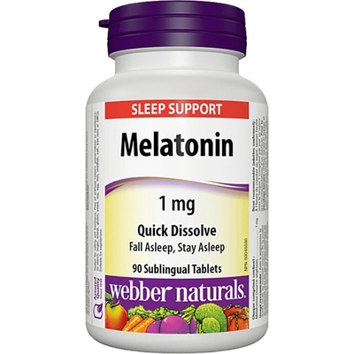 Webber Naturals Melatonin 1 mg [90 Подезични таблетки ]