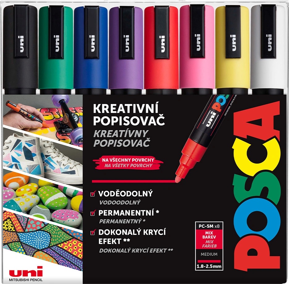 Posca PC-1M 8 ks