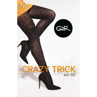 Gatta punčocháče Crazy Trick 02 50 DEN černá