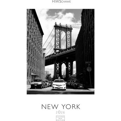 New York schwarz-weiss L 59x42cm 2026