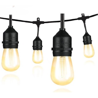 Berge Zahradní světlo Garland 20m +21x LED žárovka 1W Venkovní voděodolná