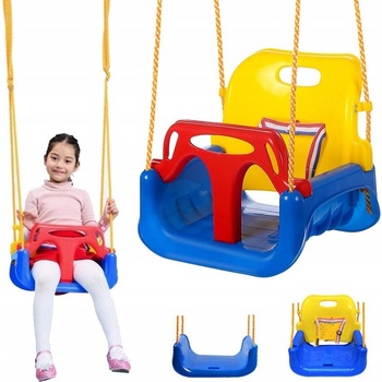 Verk detská hojdačka plastová 3v1 modrá