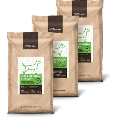 Panakei Ultra Premium pre psa Hovädzie Kačka Králik 3 x 10 kg