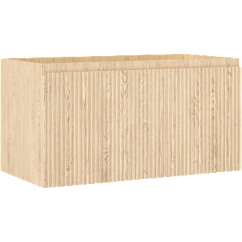 Mexen Rivel баня шкаф под мивка 90 см, 1 чекмедже, рифлено, дъб - 91A20-09047-1-BF81 (91A20-09047-1-BF81)