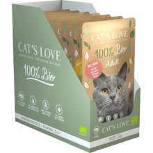 Cat's Love ADULT BIO hovězí 6 x 100 g