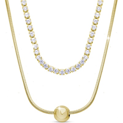 Biju Řetízek dvojitý pozlacený 3002461