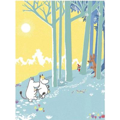 Suomen Korttipiste Plagát Moomin on a walk 60x80
