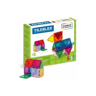 Made in china Tileblox rainbow set 20el