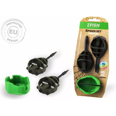 ZFISH Sada Method Feeder Spider Medium Set 40,50g + Formička