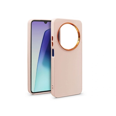 Haffner Калъф за телефон, съвместим с Xiaomi Redmi 14C - Рамка - розов пластмасов гръб със силиконова рамка (HF344367)