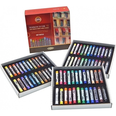 Koh-i-Noor Křídy Toison Dor 8517/72 umělecké prašné sada 72ks – Zboží Dáma