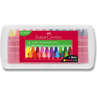 Faber-Castell Voskovky trojhranné Jumbo 24 ks 120034