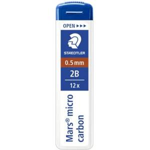 STAEDTLER Графитно олово, 2B, 0, 5 mm, STAEDTLER "Mars Micro Carbon 250" 250 05-2B (250 05-2B)