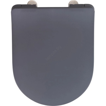 WENKO 23828100-WC тоалетно седало SEDILO 45, 2x36, 2 cm сиво/сребристо (WE0663)