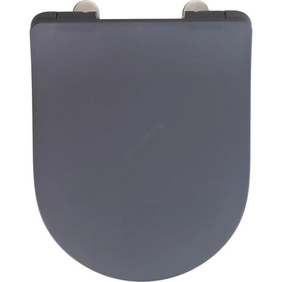 WENKO 23828100-WC тоалетно седало SEDILO 45, 2x36, 2 cm сиво/сребристо (WE0663)