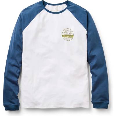 Passenger Мъжка блуза с дълъг ръкав Passenger Odyssey Recycled Cotton Raglan T-Shirt Longsleeve - Rich Navy / White - размер M (216-7863-0212)
