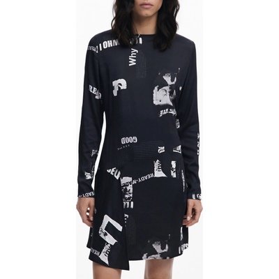 Desigual Къса рокля за жени desigual, Размер xs, Цвят Черен (25wwvw29_ne2000)