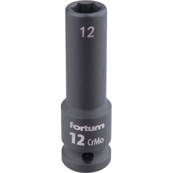 Fortum машинна (ударна) муфа 1/2", 12 mm, L 78 mm, почернена, FORTUM