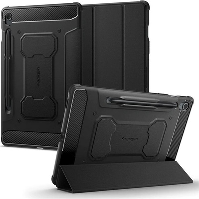 Spigen Samsung Tab S10 FE WIFI SPIGEN RUGGED ARMOR PRO калъф с активен FLIP, поставка за молив, черен ACS06857 (ACS06857)